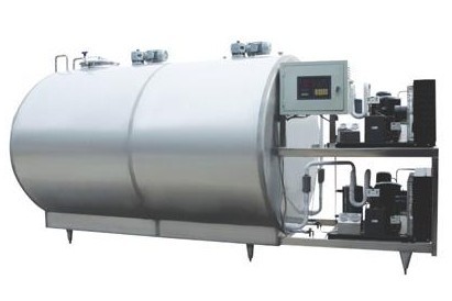 Tanque de leche de enfriamiento directo de acero inoxidable de tres capas